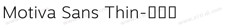 Motiva Sans Thin字体转换